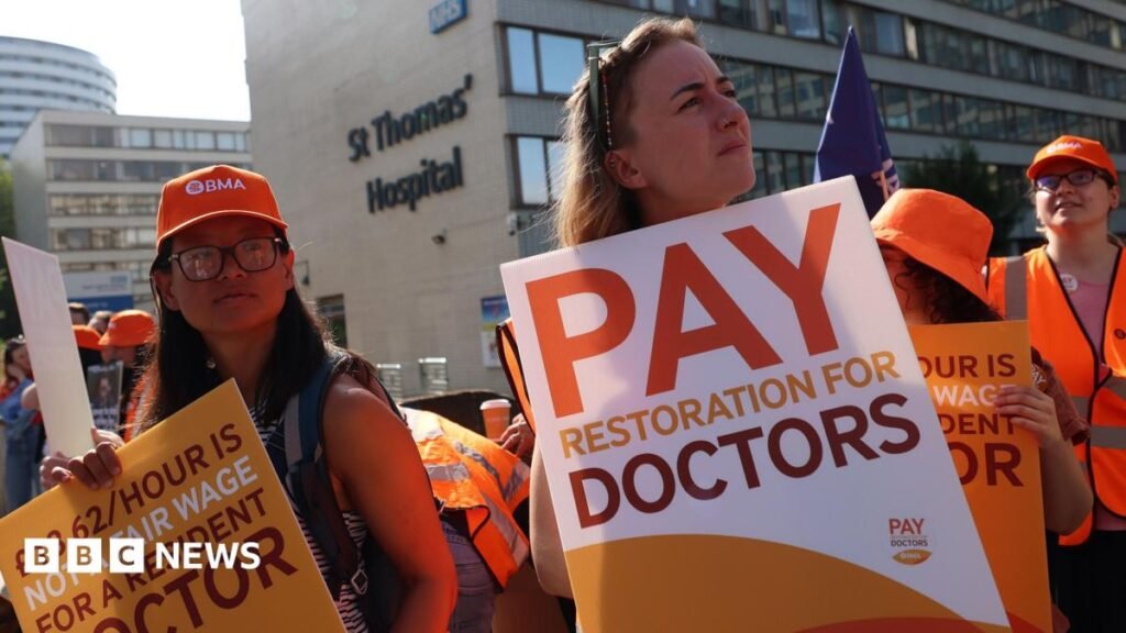Resident doctors in England accept pay deal and end strikes Resident doctors in England accept pay deal and end strikes