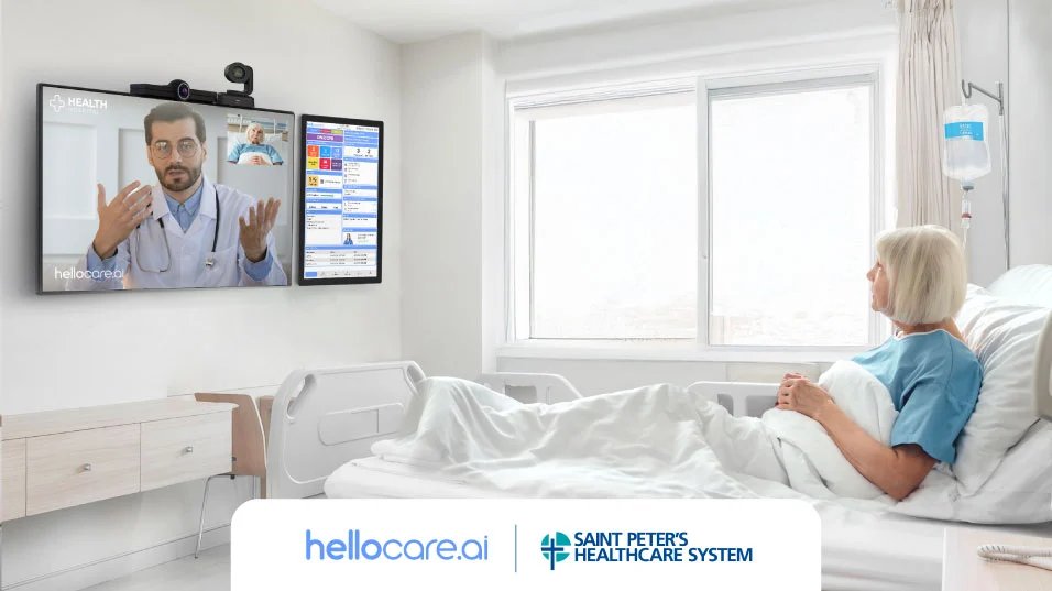 Saint Peter’s Healthcare System Expands Intelligent Hospital Room Initiative with hellocare.ai to Advance AI Assisted Patient Safety and Virtual Care Saint Peter’s Healthcare System Expands Intelligent Hospital Room Initiative with hellocare.ai to Advance AI Assisted Patient Safety and Virtual Care