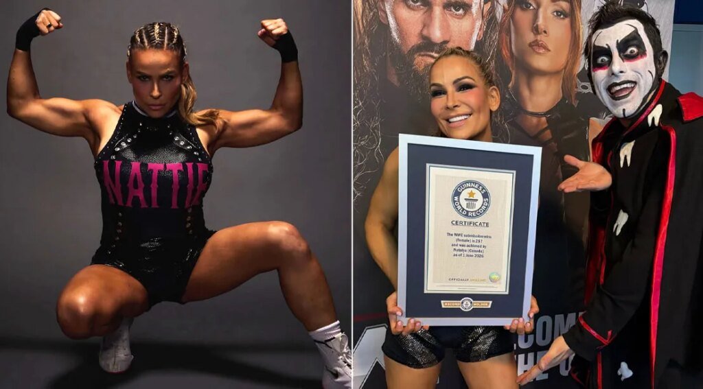 WWE Star Nattie Neidhart Sets New Guinness World Record With 257 Submission Wins WWE Star Nattie Neidhart Sets New Guinness World Record With 257 Submission Wins