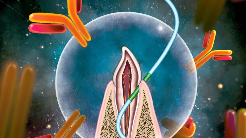 This vaccine uses dental floss instead of needles This vaccine uses dental floss instead of needles