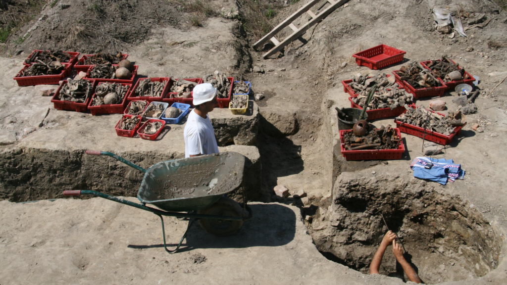 Romans unceremoniously dumped plague victims down a well, mysterious mass grave in Croatia suggest