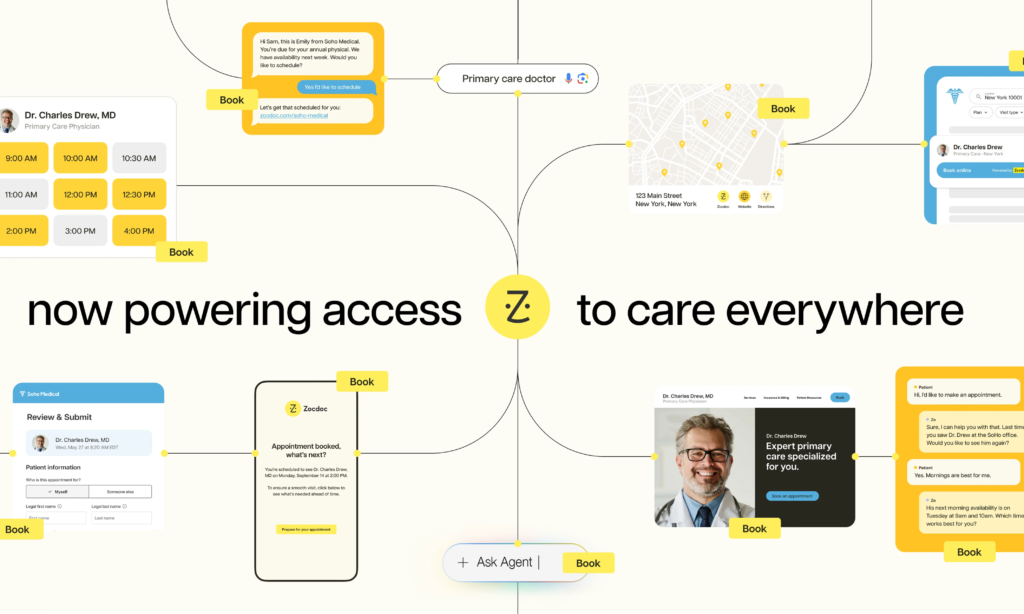 Zocdoc’s enterprise offering powers bookings anywhere