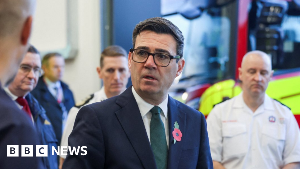 Burnham suggests stocking up on tinned food and bottled water Burnham suggests stocking up on tinned food and bottled water