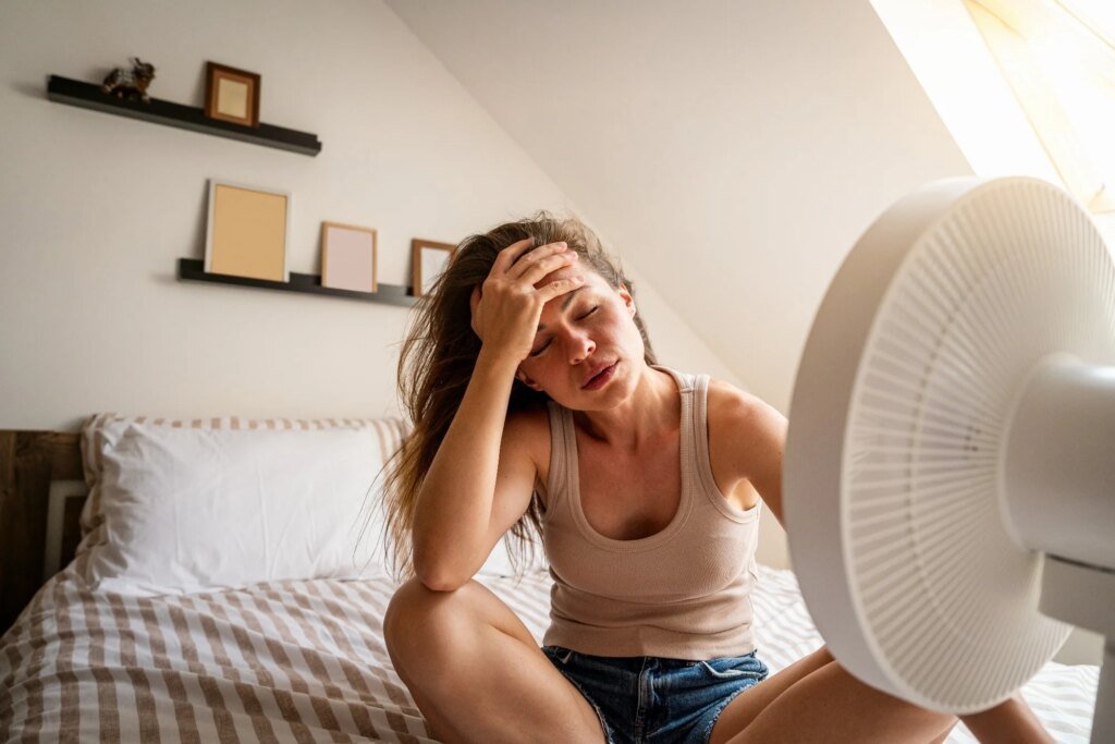 A hot night changed sleep, anxiety and stress markers