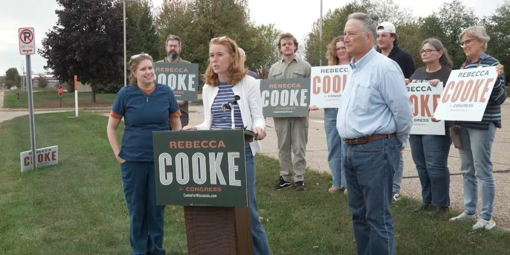 Rebecca Cooke highlights rural hospital closures and rising healthcare costs in press conference