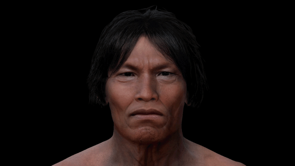 See the face and hair of an Indigenous man who lived in Ecuador 3,000 years ago