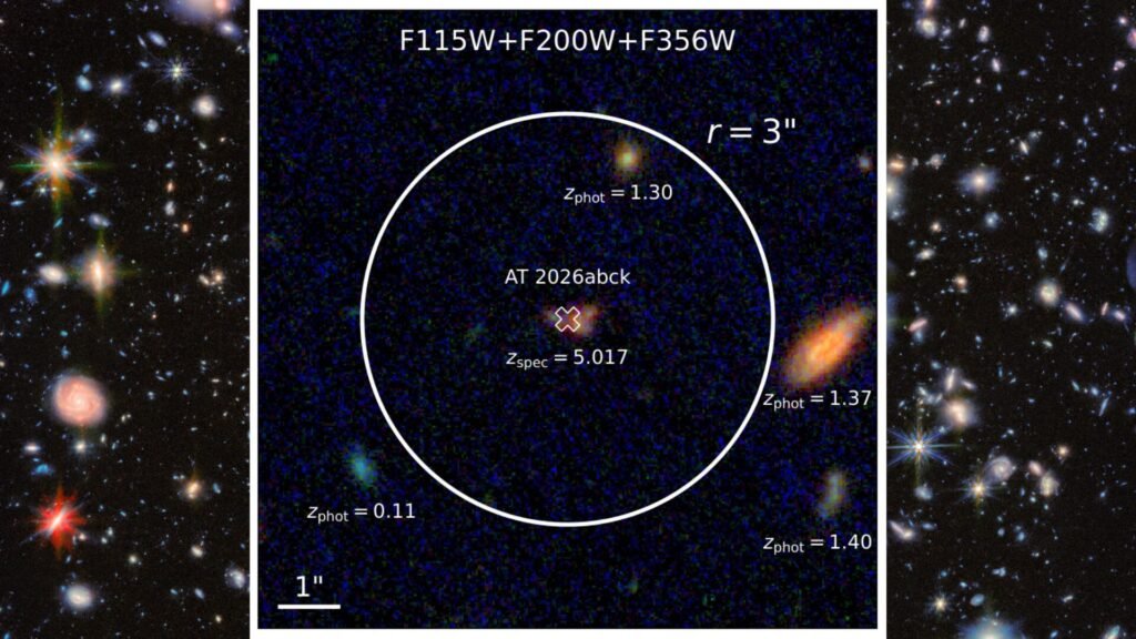 The James Webb telescope is watching one of the earliest supernovas in the universe unfold
